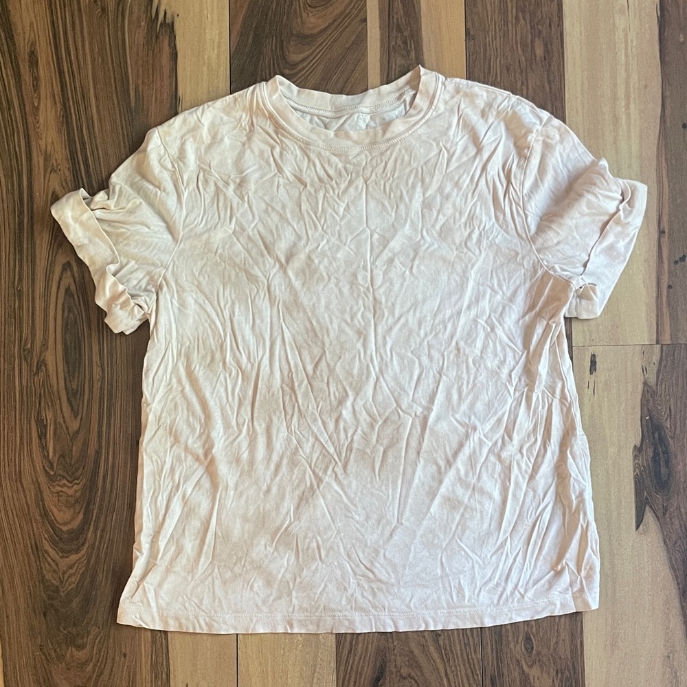 A New Day Tan Tie Dye Short Sleeve Tee